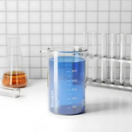 Beaker in a Laboratory ground 01